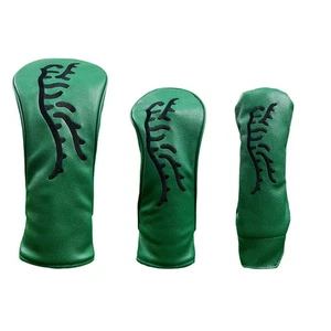 Tiger Golf Holz Head Cover Headcover PU Driver Fairway Hybrid Schlägerabdeckung } - Bild 1 von 35