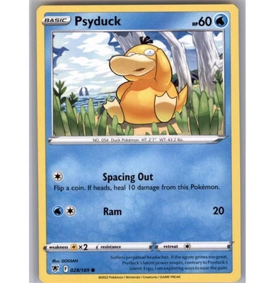 Psyduck Regular Common SWSH10: Astral Radiance 028/189 NM - Image 1 of 2