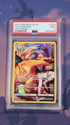 Pokemon TCG Charizard Lost Origin TG03/TG30 Trainer Gallery PSA 9 - Image 1 of 2