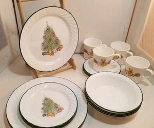 Corelle by Corning Impressions Holiday Magic Christmas Tree gifts 20 pc EXC - Picture 1 of 5