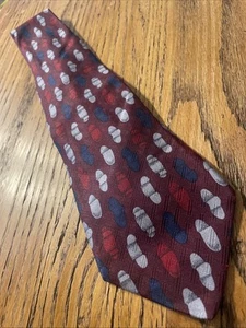 Vintage EUC Enrico Coveri Abstract Foulard Silk Tie Necktie Hand Made In Italy - Picture 1 of 9