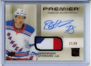 2024-25 Upper Deck Premier Horizontal Acetate PATCH AUTO Brennan Othmann RC /99 - Imagen 1 de 3
