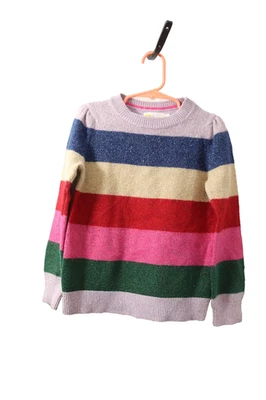 Boden Sparkly Sweater Top Stripe 7/8Y (35) - Image 1 of 4