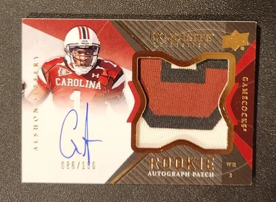 2012 UD Exquisite Alshon Jeffery Rookie 3 Color Patch Auto RPA #d /150 Gamecocks - Image 1 of 2