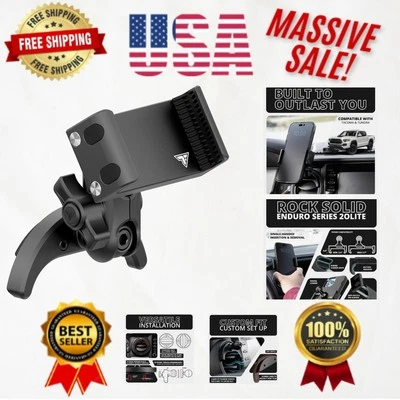 Universal Aluminum Phone Holder - Zero Slip, Anti-Scratch for Tacoma & Tundra - Image 1 of 4