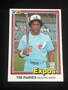 1981 Donruss #538 Tim Raines - Picture 1 of 2