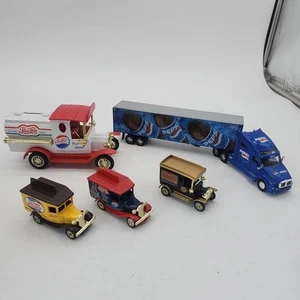 Vintage Pepsi Cola Delivery Trucks Metal Diecast Trucks Lot Of 5 - Picture 1 of 6