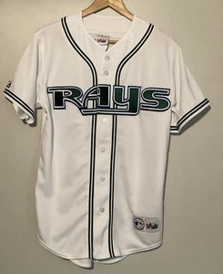 VINTAGE Majestic Tampa Bay Devil Rays Jersey Adult Small Made in USA - Picture 1 of 9
