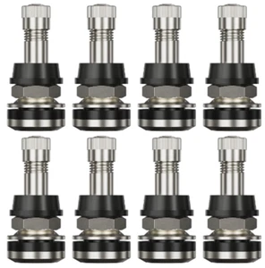 8x TR416 Metal Valve Stems Outer Mount Fits .453" & .625" Rim Holes Long 1- 1/2" - Picture 1 of 3