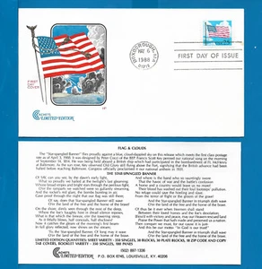 Scott 2278 Flag w/insert May 5, 1988 Cover Craft FDC BOXB - Picture 1 of 1