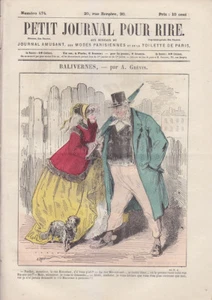 C1 SMALL NEWSPAPER FOR LAUGHTER 474 1860 GREVIN Baric RANDON Riou MARCELIN Rossignon - Picture 1 of 1
