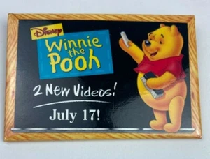 Disney's Winnie the Pooh '2 New Videos' Release Pin / New / 3 x 2" - Picture 1 of 4