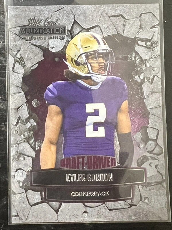 2021 Wild Card Alumination Collegiate Purple Draft-Driven Kyler Gordon Bears - Image 1 of 2