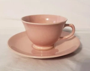 TAYLOR SMITH TAYLOR TST LU-RAY PASTEL PINK CUP & SAUCER SET - Picture 1 of 3