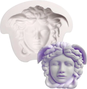 Medusa Fondant Silikonform, Mythologie Göttin Schokolade Backform, Cartoon H - Bild 1 von 12