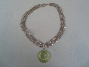 Antique Victorian Gold Filled Book Chain Necklace with Pendant - Picture 1 of 12
