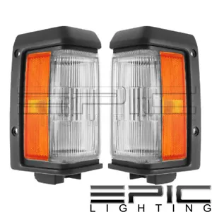 Black Marker Signal Lights for 1988-1995 NISSAN PATHFINDER - Left Right Pair - Picture 1 of 2