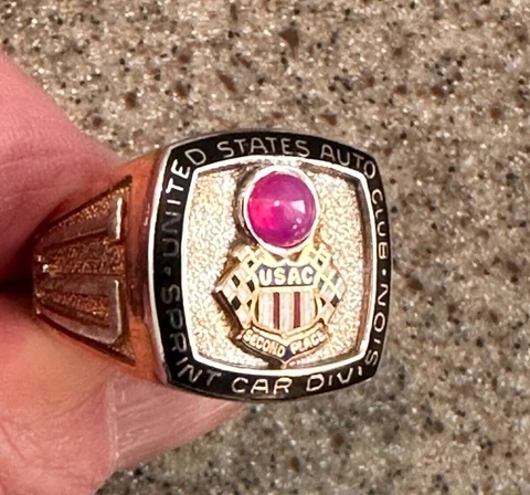 LARRY DICKSON USAC 1971 SPRINT CAR CHAMPIONSHIP RING INDY 500 DRIVER Cover