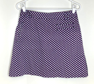 Sport Haley Women's size 2 Golf Tennis Athletic Skort Skirt Purple Fan Print