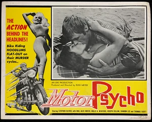 MOTORPSYCHO Original Movie Lobby Card Poster Russ Meyer Biker Gang Sexploitation - Picture 1 of 2