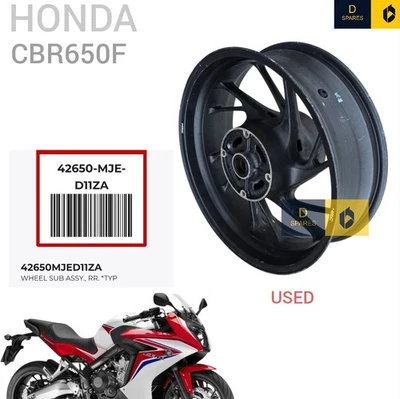 HONDA CBR650F CBR650 2014-2016 Rear Back Wheel 17 x 5.50 Used  42650MJED11ZA  - Image 1 of 4