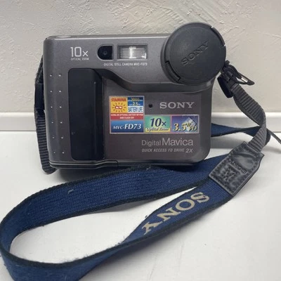 Sony Digital Mavica MVCFD73 Camera Used (Not Tested Parts Only) No ReturnsA/21 ￼ - Image 1 of 4