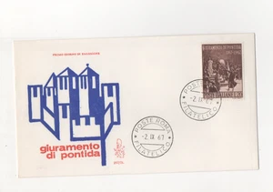 REPUBBLICA - FDC - 1967 - GIURAMENTO - DI - PONTIDA - VENETIA - I - Picture 1 of 1