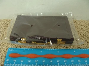Miniature Briefcase Credit Card Holder Business Card Holder 4" x 2.5" Opens - Picture 1 of 20