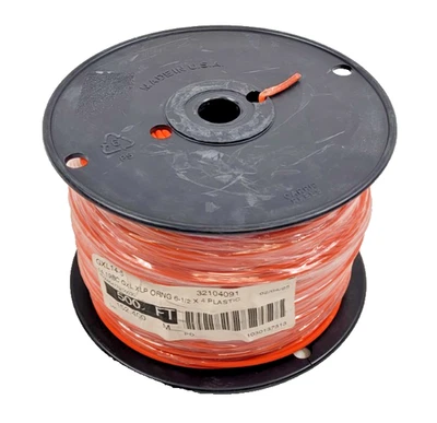(500 футов) первичный провод GXL 14 AWG XLPE изолированный, 60 В, оранжевый многожильный 19 BC - Изображение 1 из 4