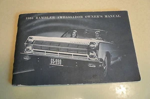 1965 American Motors Ambassador Owner's Manual - Glove Box - Vintage - Picture 1 of 1