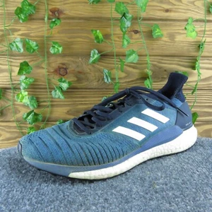 adidas Solar Glide Legend Ink Men Sneaker Shoes Sz 10.5 Med Aqua Fabric Lace Up - Imagen 1 de 9