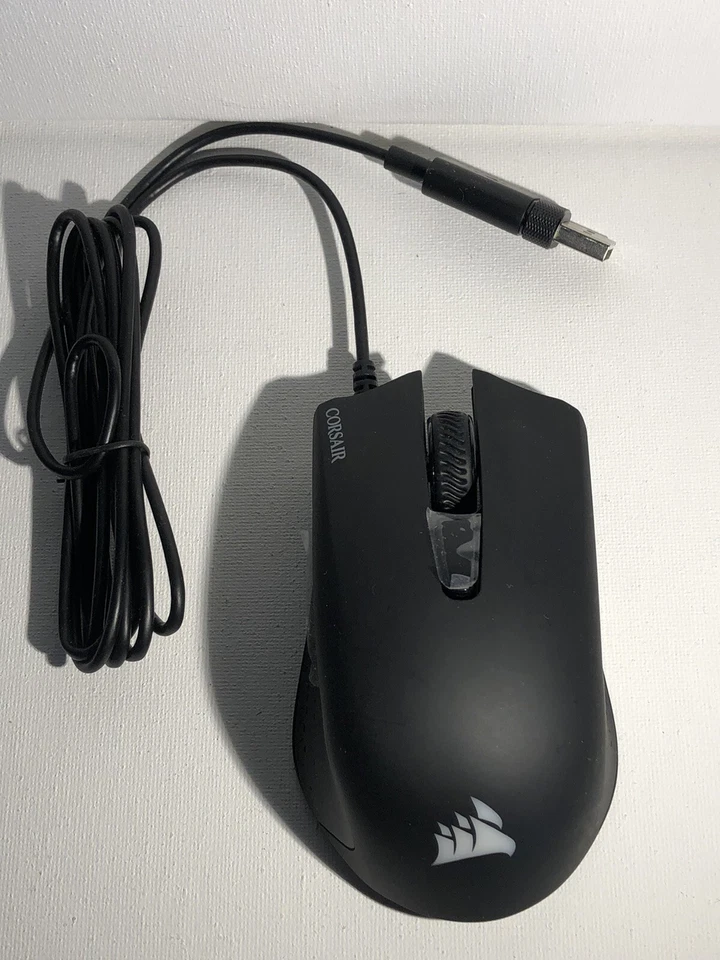 Mouse para computadora Corsair Harpoon PRO mouse con cable para juegos luz negra/roja Foto 1 de 4