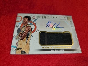 2023 TOPPS INCEPTION OVERTIME CARD NAASIR CUNNINGHAM RC AUTO  RELIC 138/149 - Picture 1 of 2