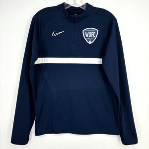 Nike Youth XL Pullover 1/4 Zip Shirt Willamette United Football Club Navy Blue - Picture 1 of 10