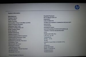 HP ProBook 640 G1 i5-4300M 2.6GHz 8GB 250 GBB HDD/ WIN 7  Laptop PC W/ ADAPTER