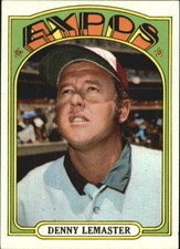 1972 Topps Montreal Expos Baseball Card #371 Denny Lemaster - EX