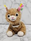 Frankford Llama Brown Pink Ears Mini Stuffed Animal Plush Toy