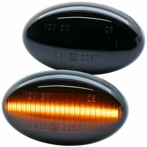 2x INTERMITENTES LATERALES LED Negro para SMART Fortwo | Tipo 450 452 | Año 1998-2007 - Imagen 1 de 3