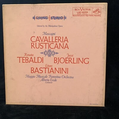 MASCAGNI Cavalleria Rusticana TEBALDI - RCA Living Stereo LSC-6059 SD ST 2LP - Image 1 of 4