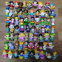 3x Fisher Price Little People Mattel Sesame Stree Bert & Ernie & Abby Xmas Toy