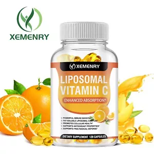 120 Stck. Liposomales Vitamin C 2100mg - fettlösliches Vitaminpräparat, Hautgesundheit - Bild 1 von 12