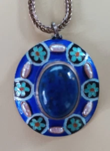 Burgundian Lapis Pendant - Museum of Jewelry - Picture 1 of 5