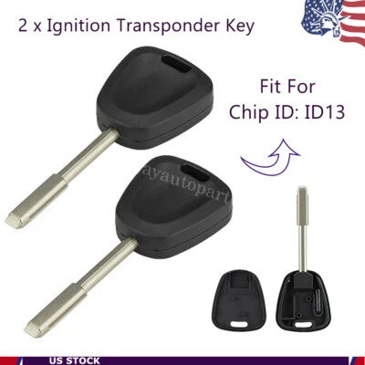 2 Repuestos para Jaguar XJR 1997 1998 1999 Llave Transpondedor Encendido ID13 Chip Foto 1 de 4