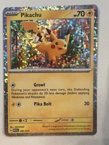 Pikachu 006/015 McDonald's Promos 2023 Holo Pokemon TCG NM - Picture 1 of 2