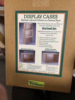 Real Good Toys RARO Vitrina de Madera 9" Profundo Apertura Frontal 9FODC *LEER INFORMACIÓN* Foto 1 de 3