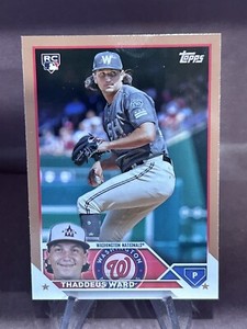 2023 Topps Baseball Update - #US111 Thaddeus Ward RC Gold/2023 - Nationals
