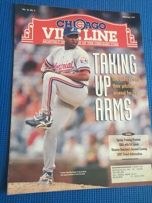 Baseball Chicago Cubs Vine Line Vol 12 No 2 February 1997 Expos Cubs Mel Rojas - Image 1 of 3