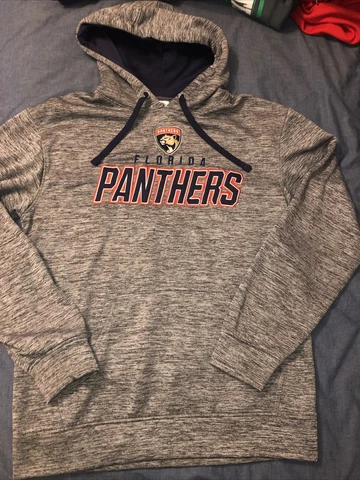 Men's Florida Panthers Hoodie- Gray size Medium EUC Cover