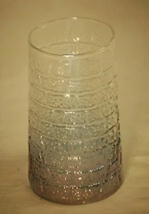 Vintage Iridescent Glass Tumbler Block Pattern Glassware Unknown Maker - Picture 1 of 3