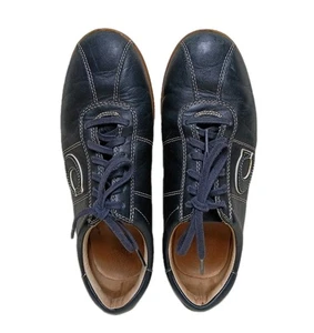 Zapato para mujer COACH 7,5 cuero negro y tostado con cordones ocio informal atlético  - Imagen 1 de 10